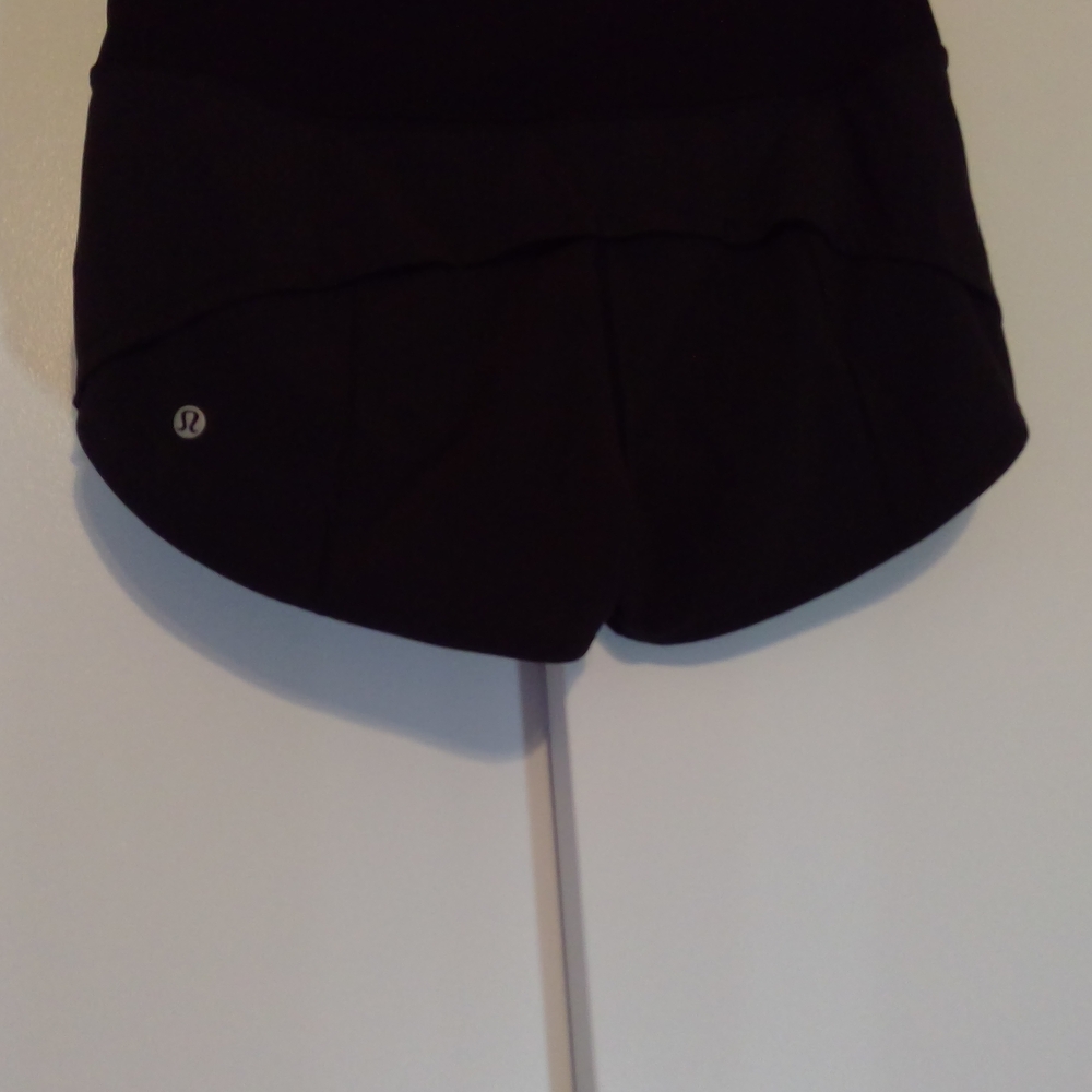 Lululemon Athletica Black Athletic Shorts Soft Fabric